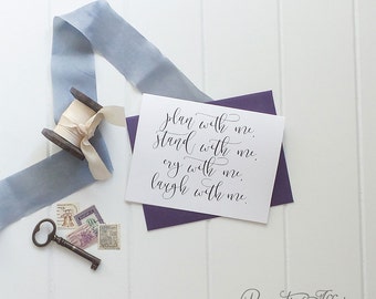 Cute Will You Be My Bridesmaid Cards - Be My Maid Of Honor, Flower Girl Card Set - Plan With Me Bridesmaid Poem Proposal "Energetic"