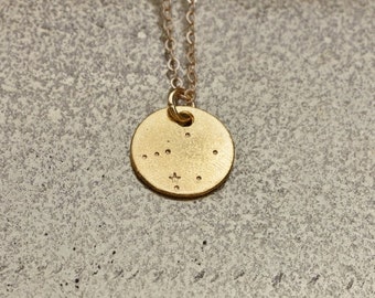 LIBRA Constellation, Libra Necklace, Constellation Necklace, Zodiac Necklace, hand stamped jewelry, astrology jewelry, gift jewelry.