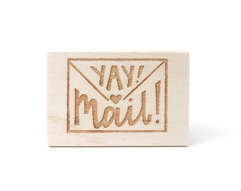 Rubber Stamp - Yay! Mail!