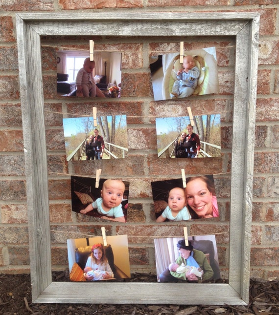 Barn Wood Multiple Picture Frame Rustic by TheMountainBluebird