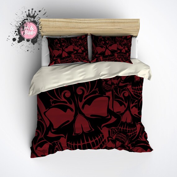 featherweight skull bedding red black skull by inkandrags featherweight skull bedding red black skull by inkandrags