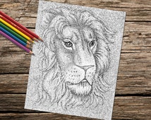 Popular items for lion drawing on Etsy