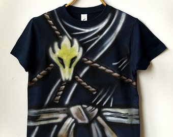 Black NINJA T-shirt |Ninjago Cole t-shirt |Warrior T-SHIRT |Airbrushed t-shirt |Ninjago birthday party gift for boys and girls |Personalized