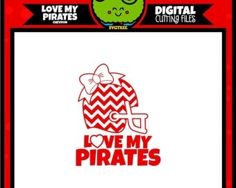 Football Helmet SVG Pirate SVG Chevron SVG svg files png files studio files studio3 files cricut files svg cuttables