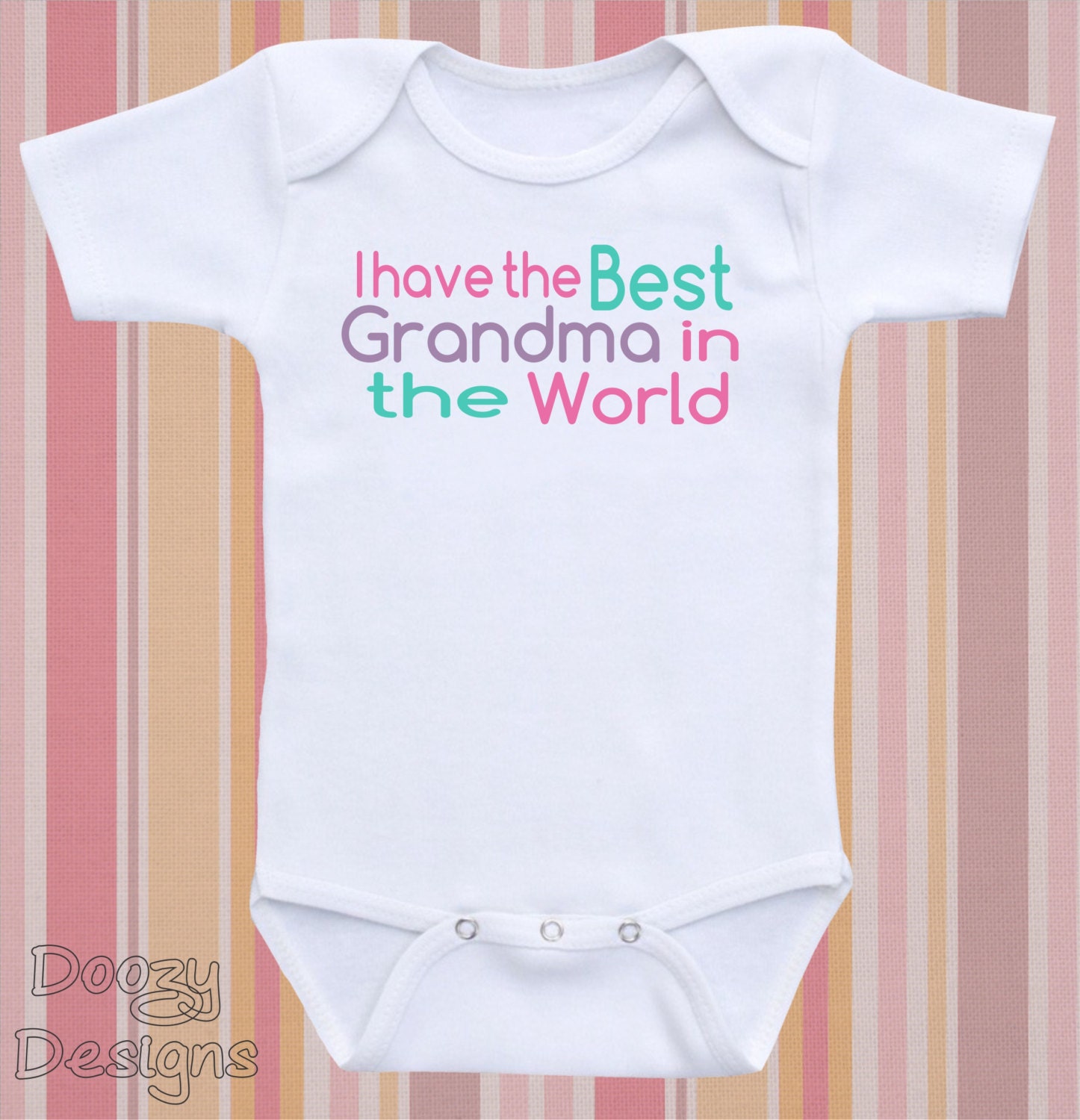 Grandparent Onesie ® Grandma Onesie ® Personalized Baby Onesie