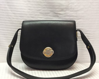 Stazione Elcanto, Saddle Bag, Leather Purse, Black, Leather, Bag, Purse, Shoulder Bag