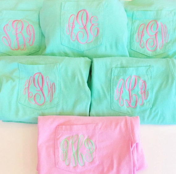 Bridesmaids Gifts Monogram Shirt Getting by TheInitialedLife
