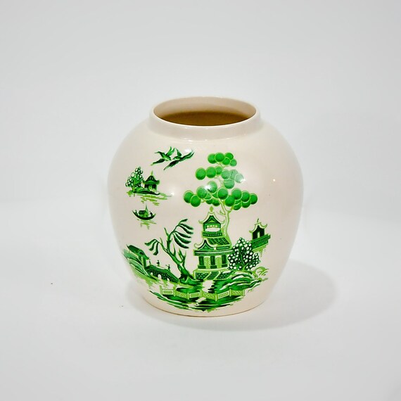 Bristol Pottery Twinings Tea Jar London England Vase Vintage