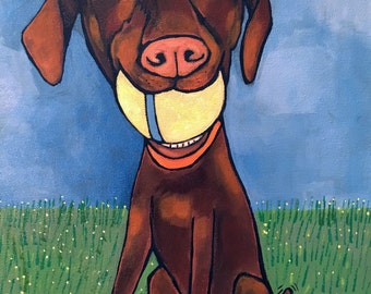 Pet Portrait/Your pet/11x14 Custom Animal Paintings/Original Painting/fine art