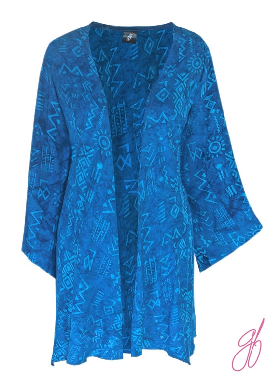 Tribal Kimono Cardigan Plus Size Clothing for Women