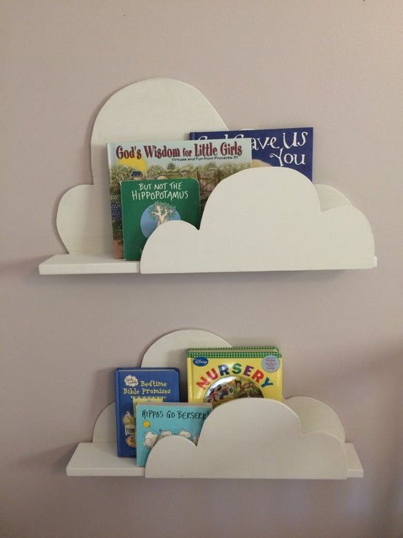 Floating Cloud Shelf Kids Wall Decor Nursery by sawdustchicks