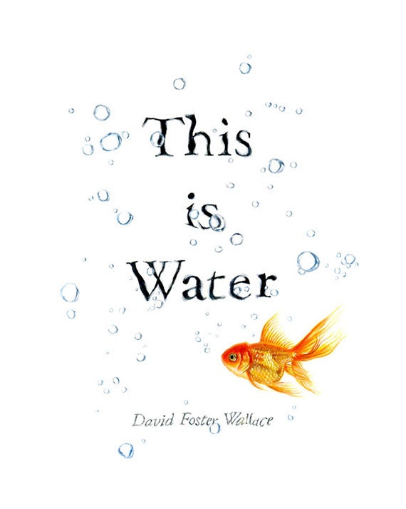 Image result for poster this is water david foster wallace