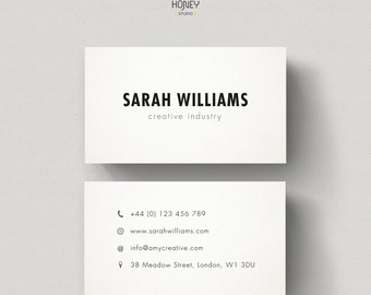 Minimalistic Business Cards, Calling Card Design, Minimal Design, Simple Business Card, Black white, Promotional Card, Minimalistic Brand