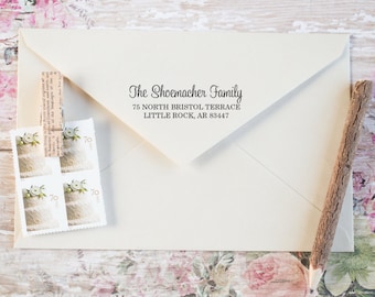 CUSTOM ADDRESS STAMP - Self Inking Return Address Stamp, Personalized Address Stamp Custom Stamp Address Invitation & Wedding address Stamp