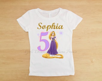 Tangled Birthday Outfit, Rapunzel Tutu, Rapunzel Outfit, Rapunzel Personalized Shirt, Girls Tangled Shirt, Princess Shirt, Tangled Birthday
