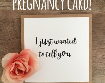 Pregnancy card announcement to surprise your loved ones! Surprise your husband! I am pregnant!