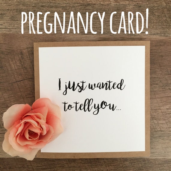 Pregnancy card announcement to surprise your loved ones