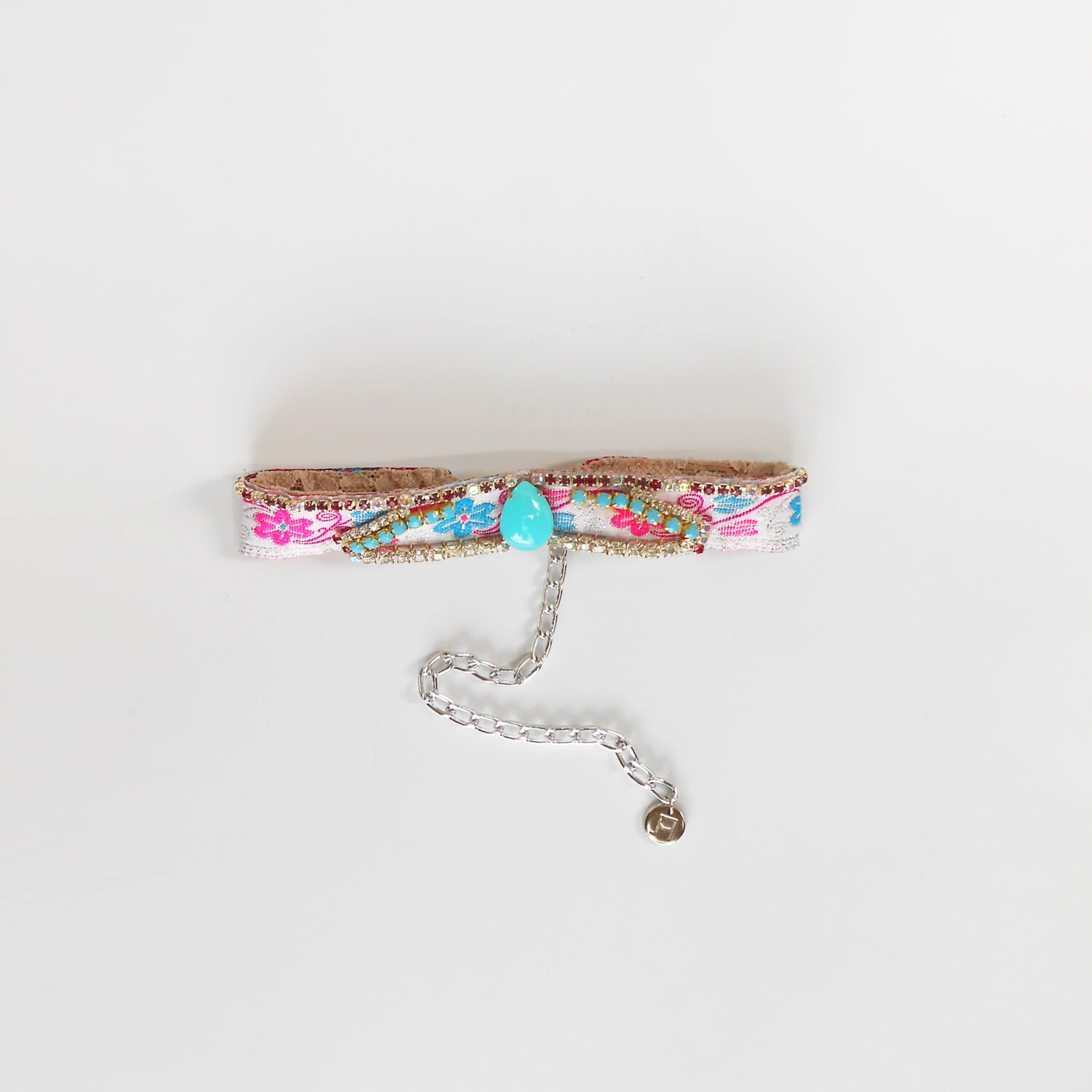 90s Style Choker Necklace Bohemian Choker Necklace Leather