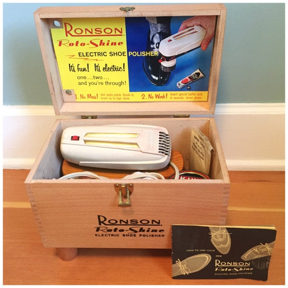ronson shoe shine box