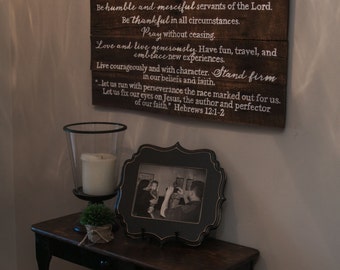 Hebrews Family Mission Statement ~ Noah Design {HFMS36X30}