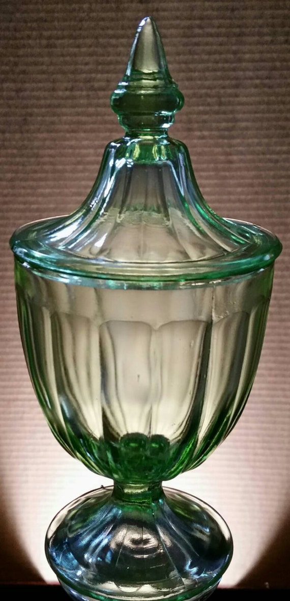 Fenton Glass Company Green Candy Dish