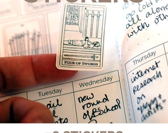 Tarot Deck Sticker Set - 78 Tarot Card Planner Stickers - Tarot Journal Stickers - Includes all 78 cards of the tarot deck