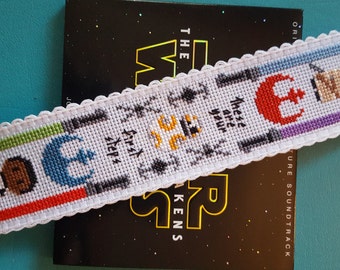 Star Wars Cross Stitch Pattern Only, Force Awakens Modern Counted Cross Stitch Chart, PDF Format, Instant Download