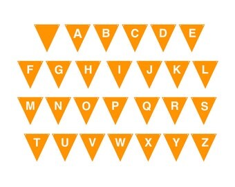 SVG Alphabet Banner, SVG Monogram Banner, SVG Cutting File, Commercial Use, Instant Download, BN03