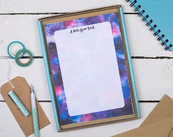 Letter Writing Set - Writing Paper - Gift for Him - Gift for Her - Letter Writing Paper Sets - Galaxy Writing Paper Kit - Galaxy Letter set