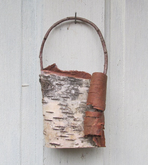 Decorative North Idaho Birch Bark Basket