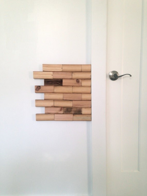 Reclaimed Wood Wall Bricks Wood Wall Treatment by arcandtimber