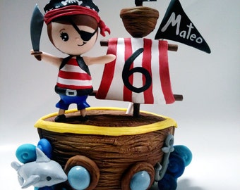 Pirate cake topper
