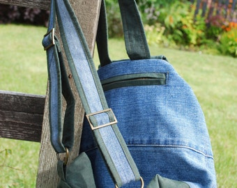 Denim ruck sack