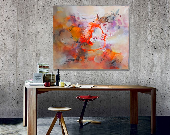 Large Painting on Canvas, Modern Art Abstract Painting, Original Abstract Acrylic Painting, Wall Art on Canvas, Acrylic Painting on Canvas