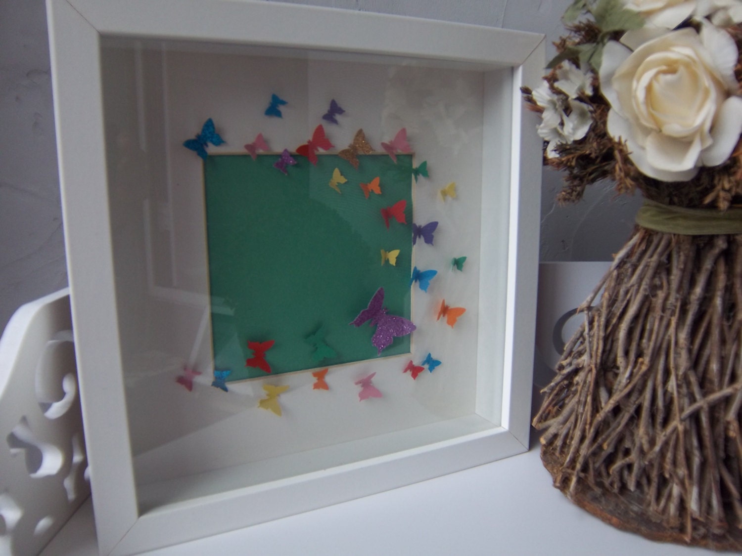 3D Butterfly box framed picture birthday gift idea new
