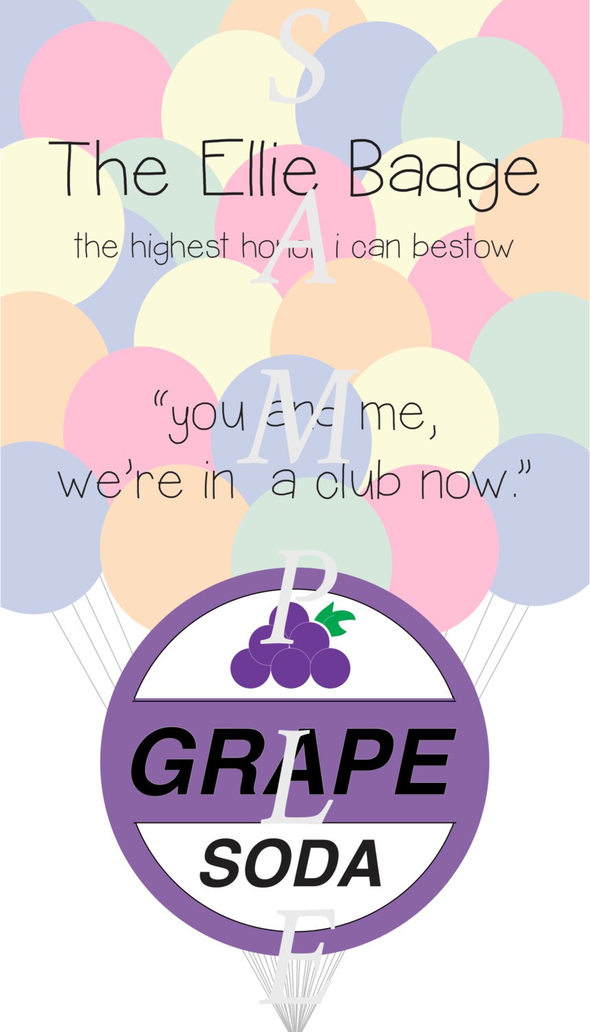 Ellie Badge Poster Inspired by Disney Pixar UP by fablefox