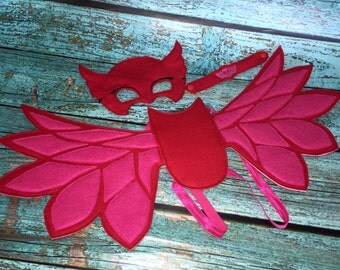 Owlette Costume Owlette PJ Masks Wings, Mask & Wristband Set Costume Dress Up