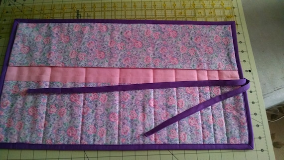 Quilted Knitting Needle Case Organizer for Double Point