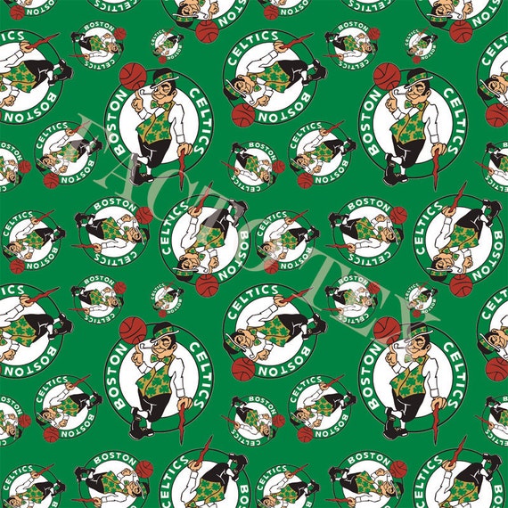 Items similar to Boston Celtics, sport lycra fabric ...
