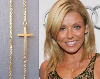 Sideways Cross Necklace