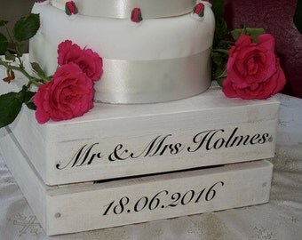 Wedding Cake Stand 16 inch Shabby Chic Table Center Piece Vintage Style