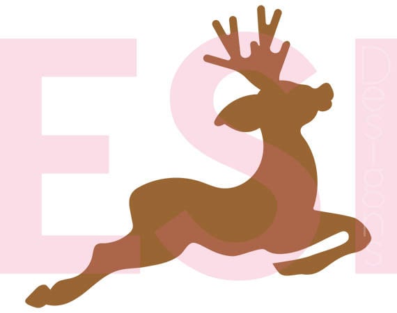 Reindeer svg Christmas svg cutting files SVG DXF EPS for