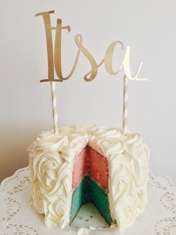 Gender Reveal Cake Topper