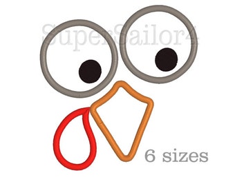 Turkey applique design, Thanksgiving applique, Gobble applique design
