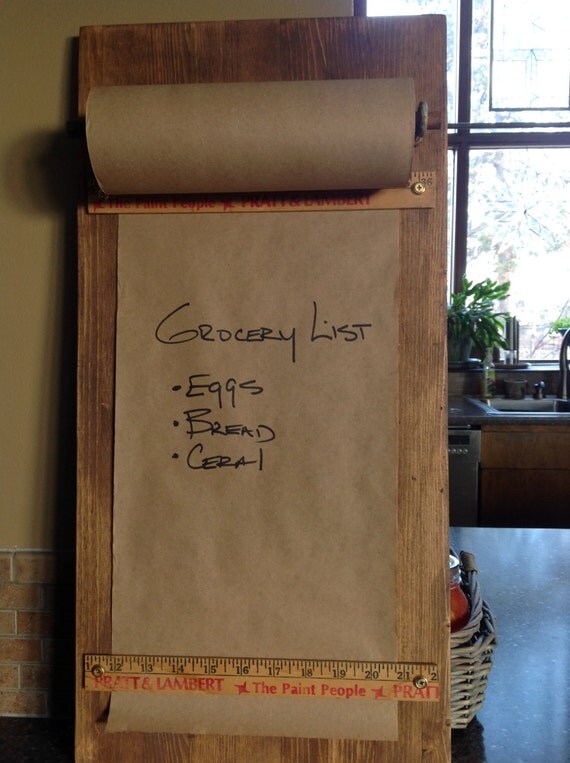 Kraft Paper Roll Wall mounted Message Board/Grocery List