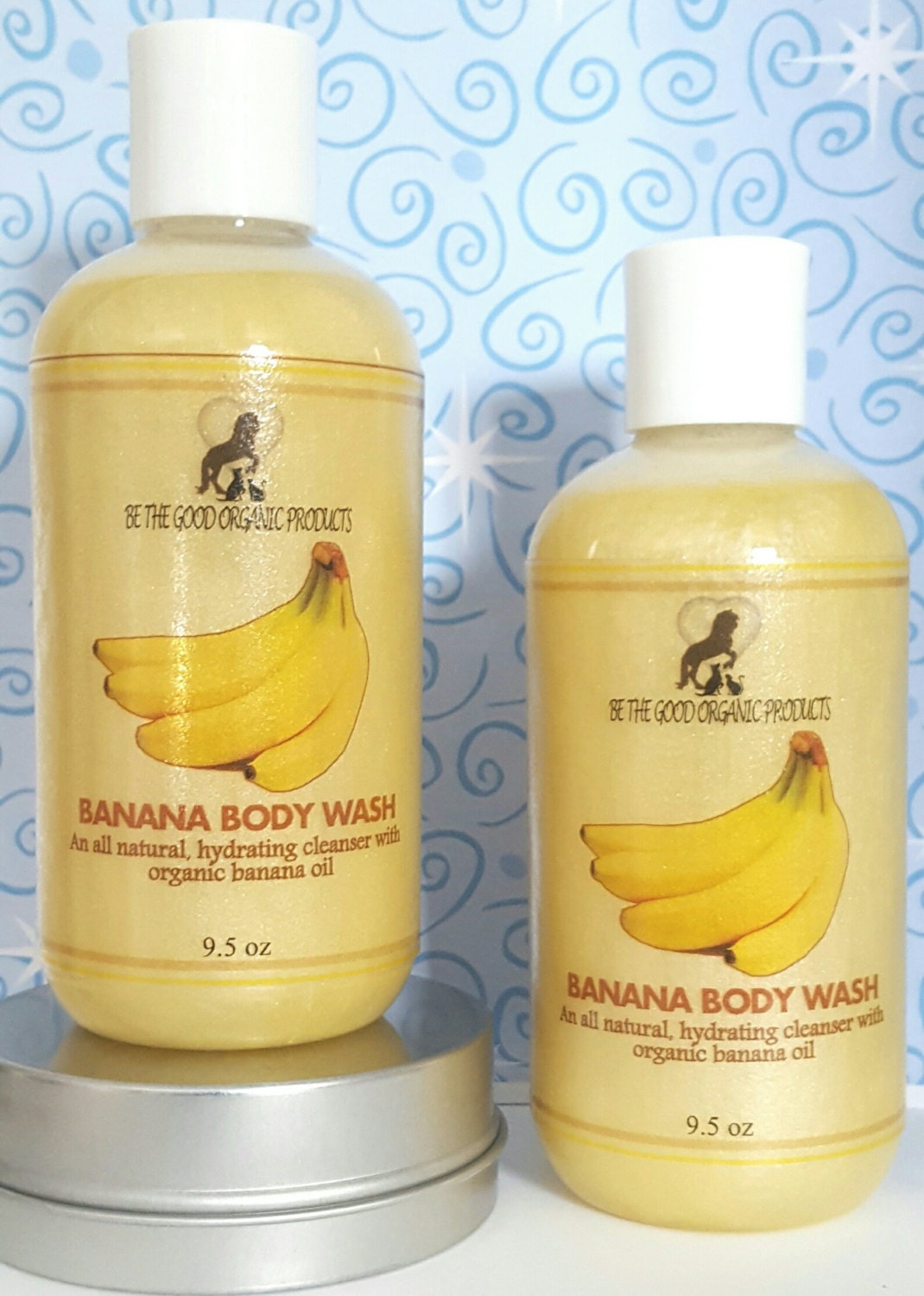 All Natural Body Wash/Shower Gel Banana by BeTheGoodOrganicSoap