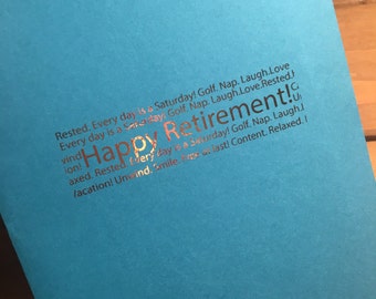 Happy Retirement Card