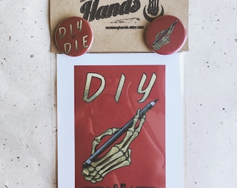 DIY Pencil - Button/Print Pack