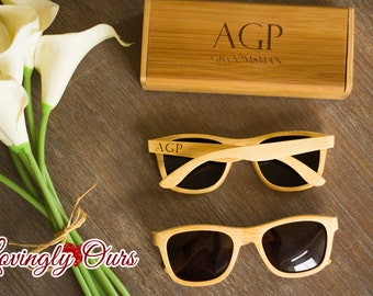 Personalized Engraved Wooden Sunglasses Bamboo Sunglasses - Fathers Day Gift, Boyfriend Gift, Husband Gift, Groom Gift, Groomsmen Gift