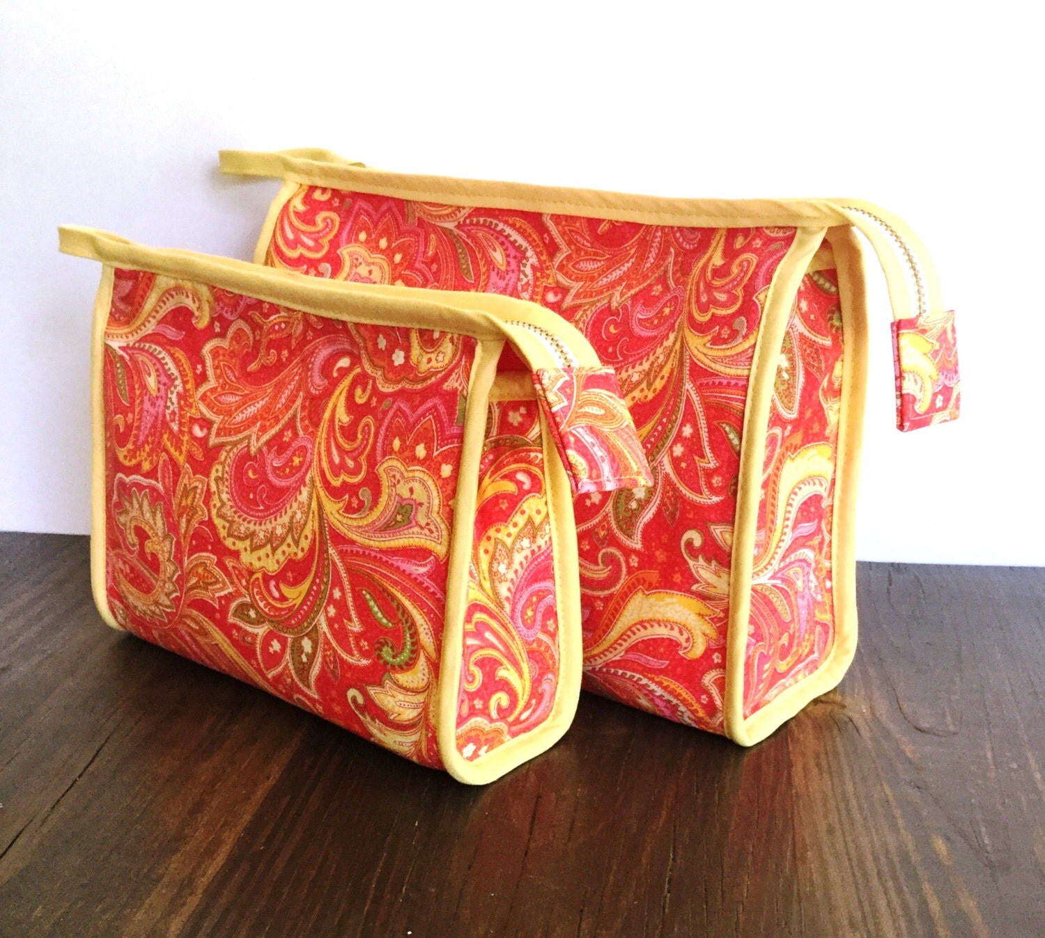 Zip Makeup Bag Duo PDF Pattern